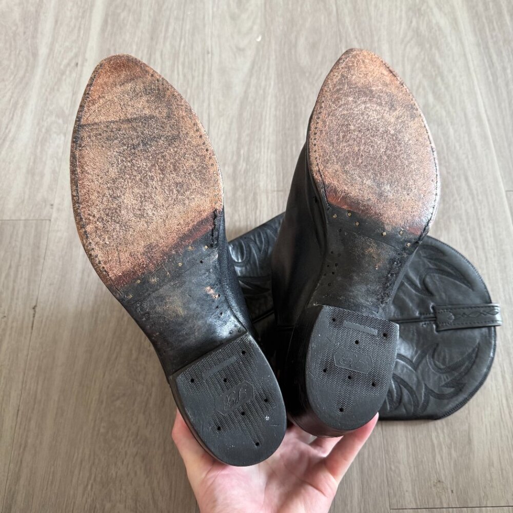 Men's El Dorado Cowboy Boots Size 13 Color Black - Picture 5 of 5